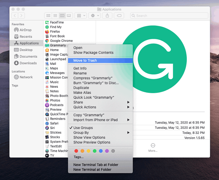 grammerly mail client for mac